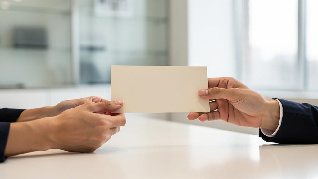 Chèque de banque présenté pour encaissement