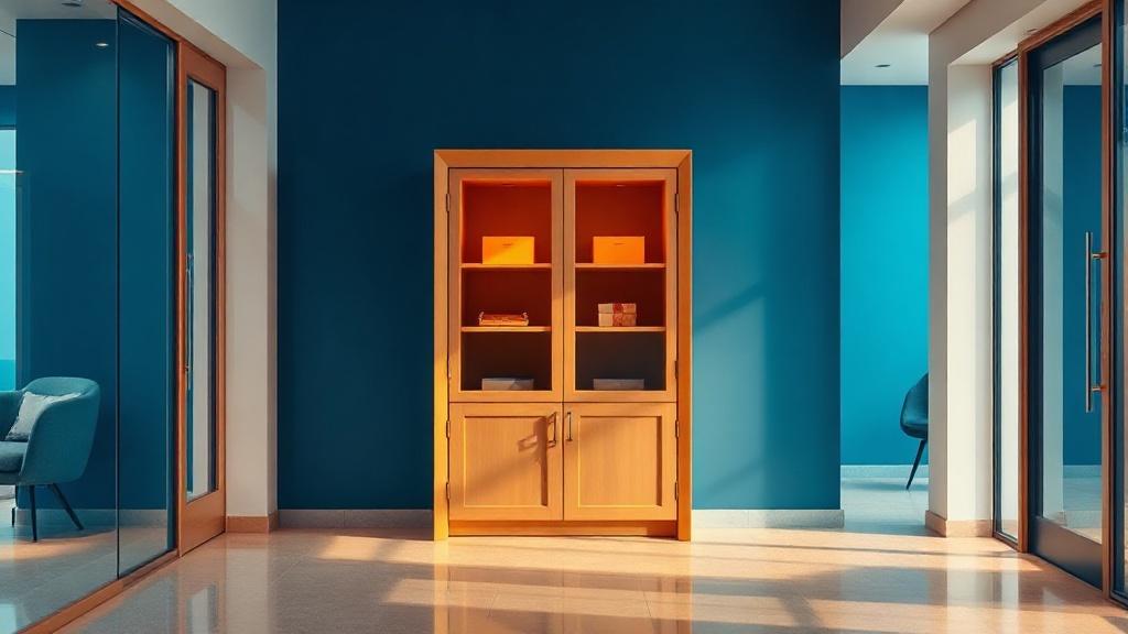 Armoire de livraison connectée dans le hall d'un immeuble résidentiel