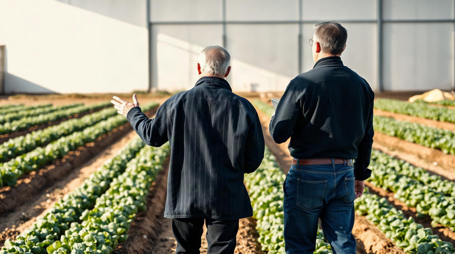 Stagiaire agricole en formation pratique