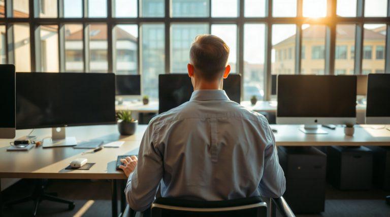 Divergence MACD : comment l’identifier et l’exploiter en trading Trader analysant un graphique boursier avec indicateur MACD