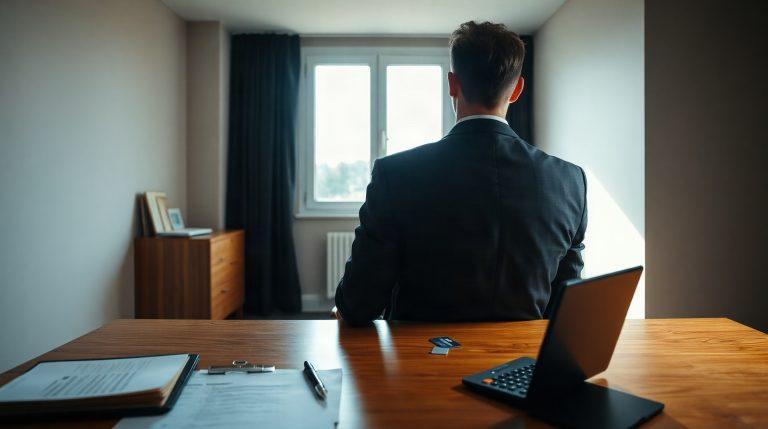 Salarié lisant attentivement son courrier de licenciement économique